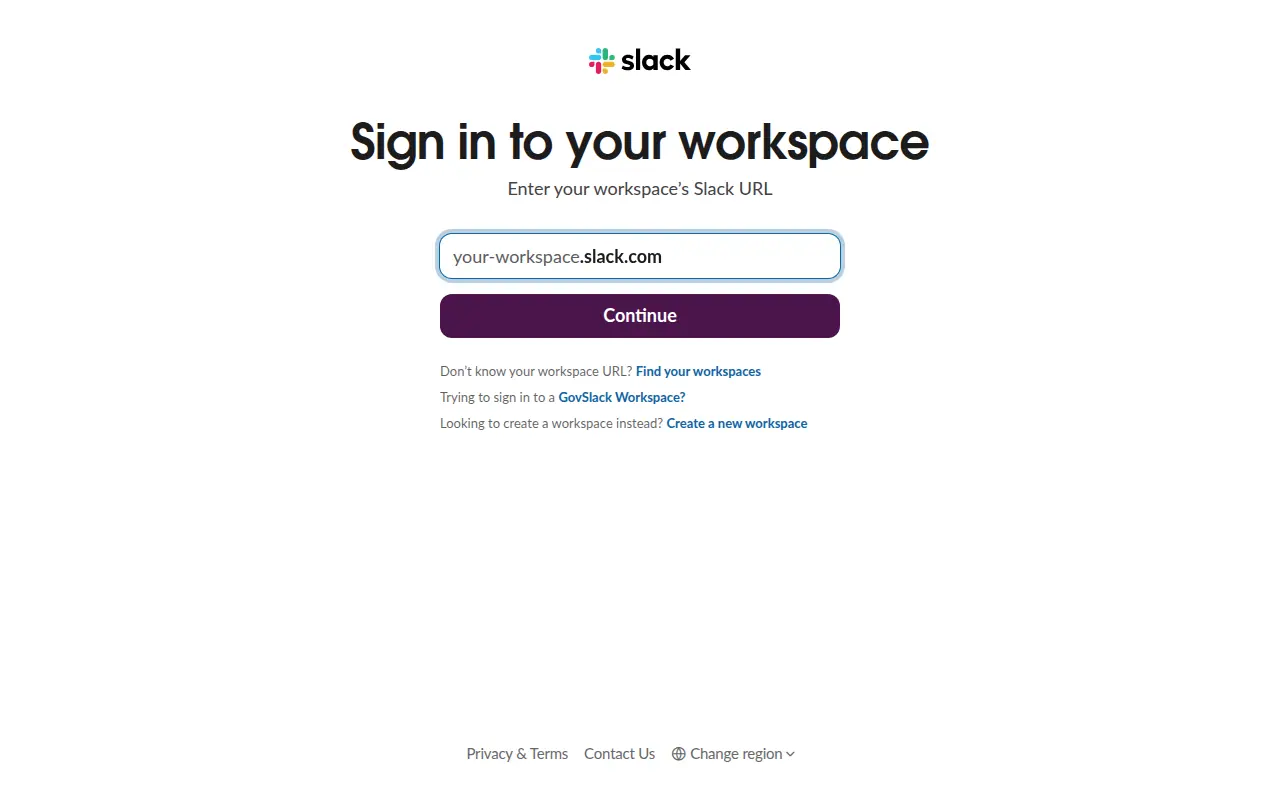 BCBC Archive Slack access prompt